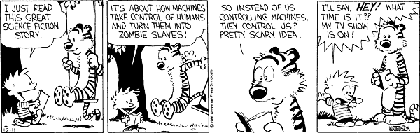 Calvin and Hobbes about TV (1)